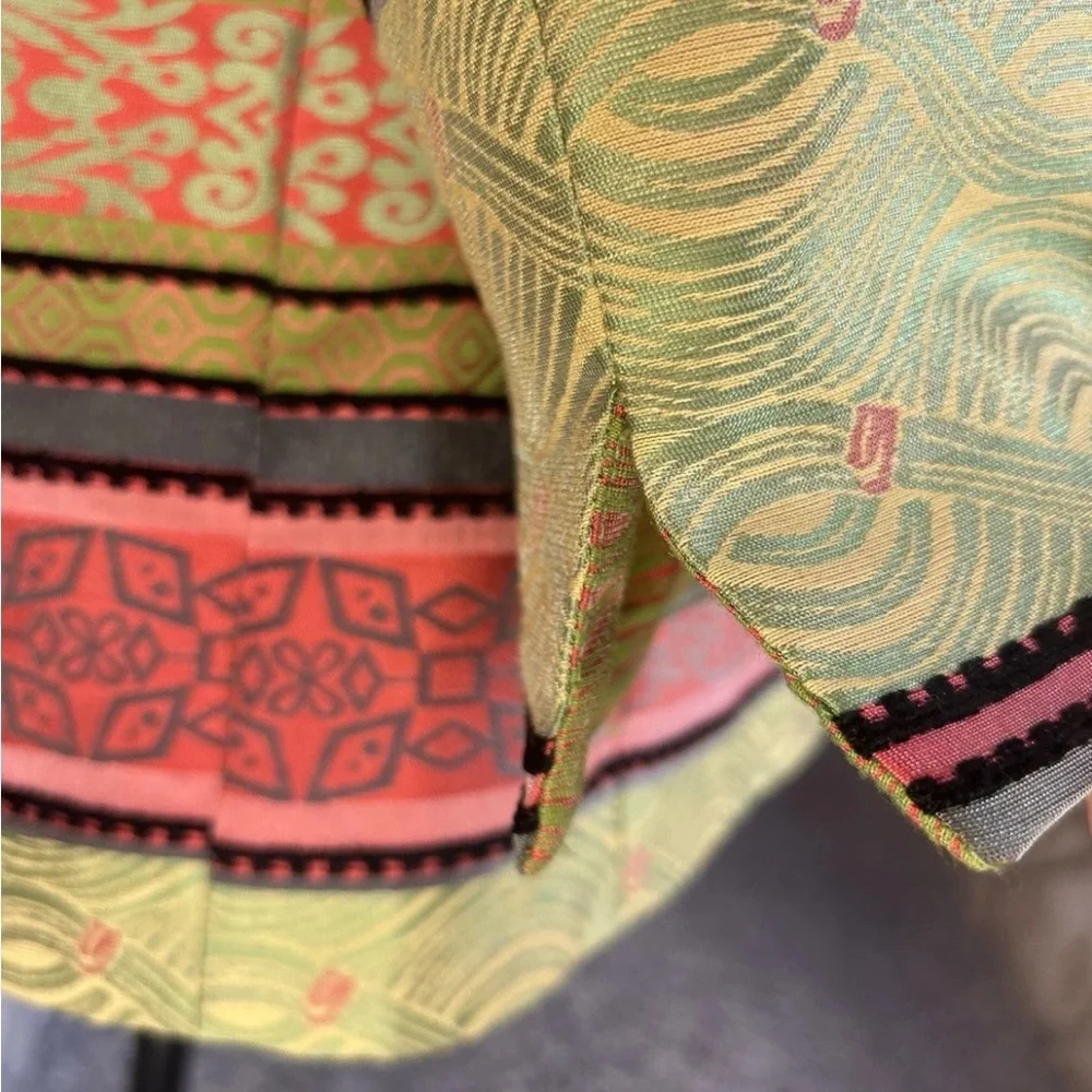 Joni B. Spring Jacket Medium Multicolored Zip Front‎ Long Sleeve Lined Excellent